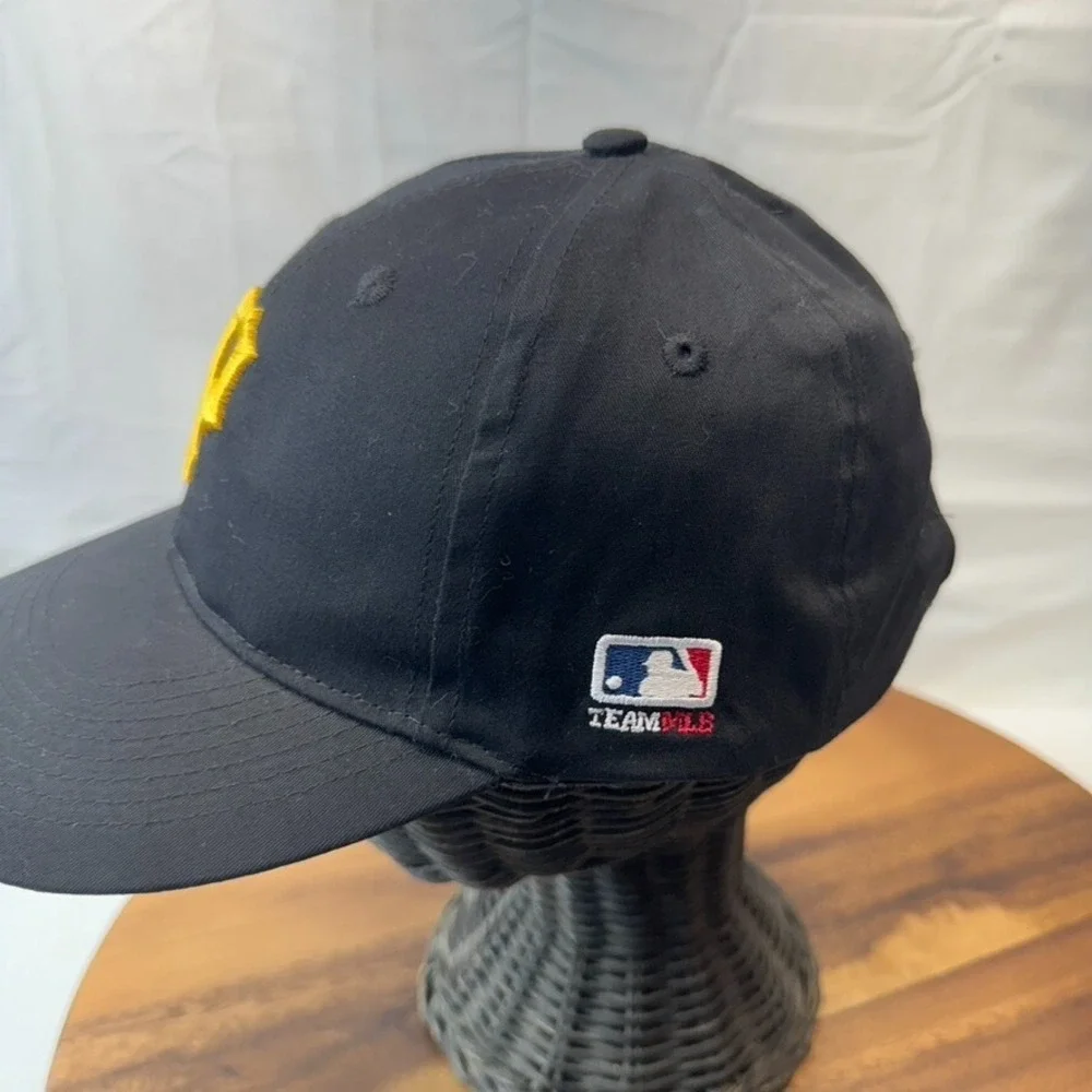 Pittsburgh Pirates Hat Cap Baseball Strapback Black Embroidered Panel‎ Pirates